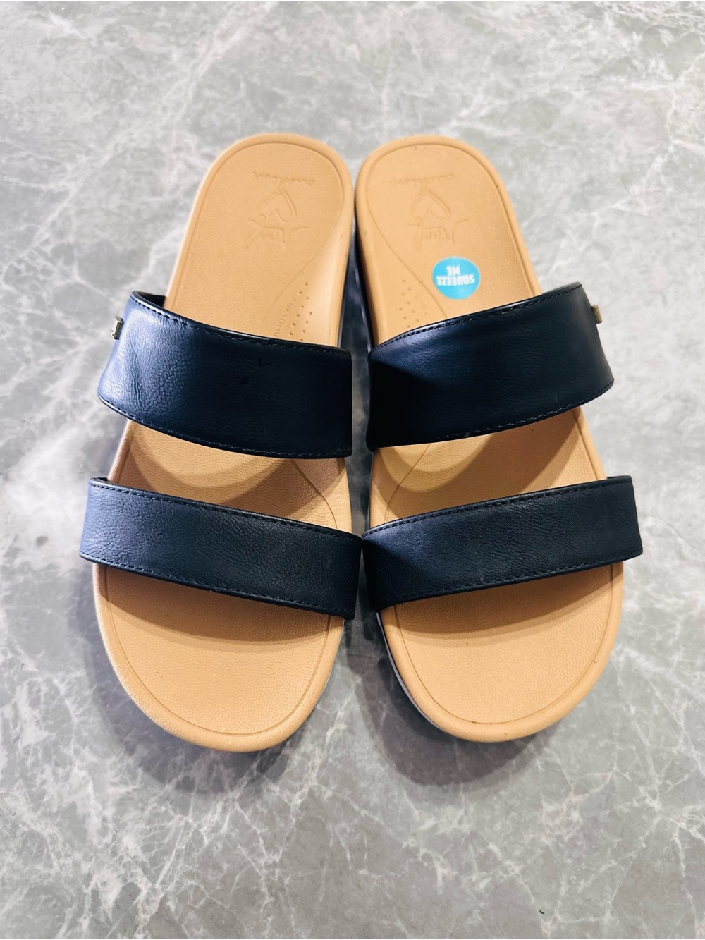 Reef Women's Black Double-Strap Slide Sandals
